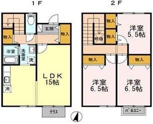 コンフォートテラスＣの物件間取画像